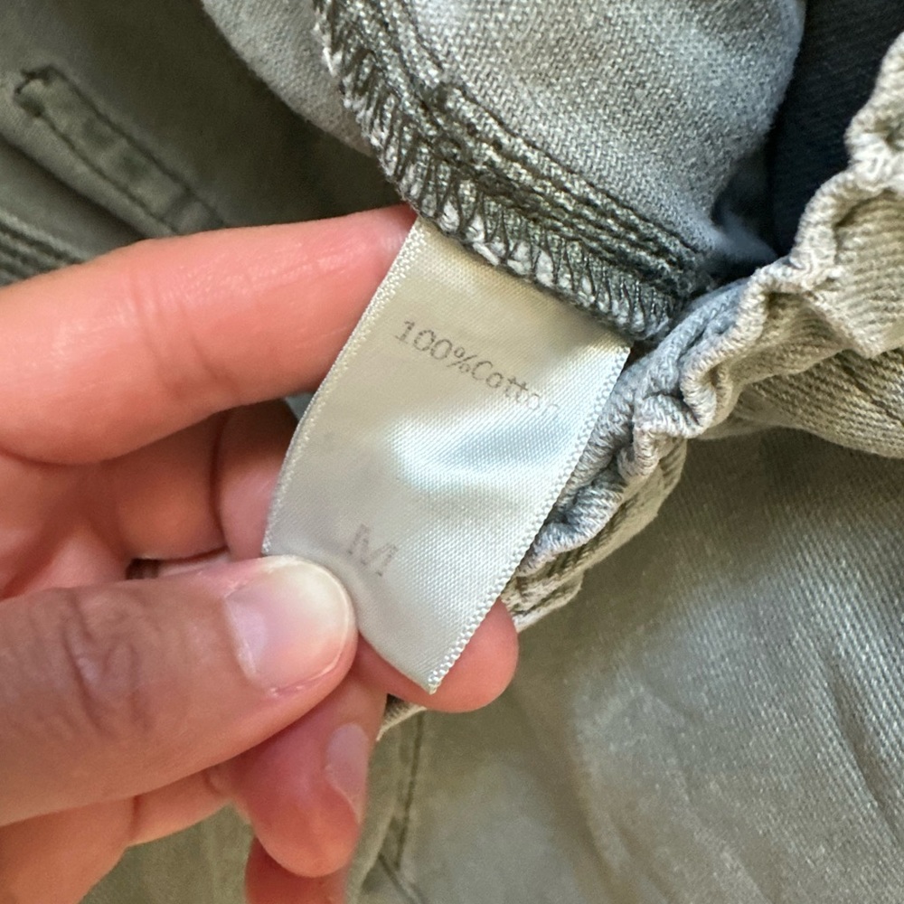 Carly Jean Casual Drawstring Waist Green Utility Pants - Picture 4 of 4